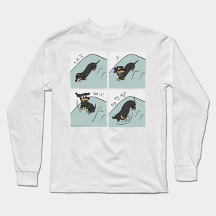 Dachshund Bed Digging - Sausage Prince Comics Long Sleeve T-Shirt